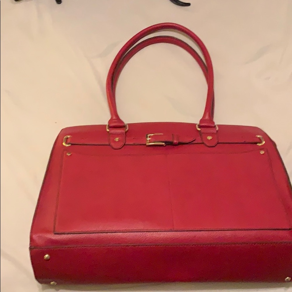 Red Liz Claiborne Brief Case